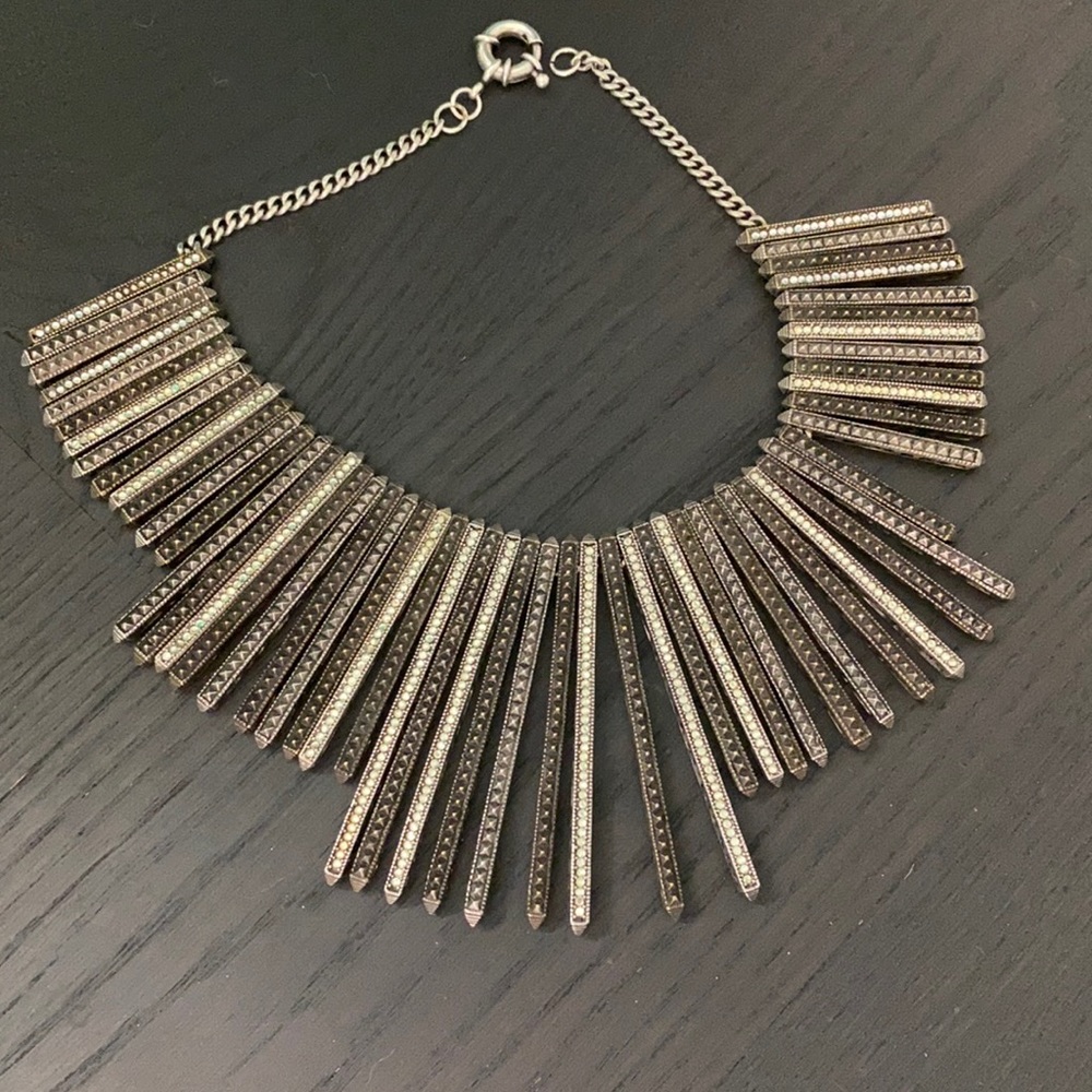 This is a giles and brother necklace With crystals